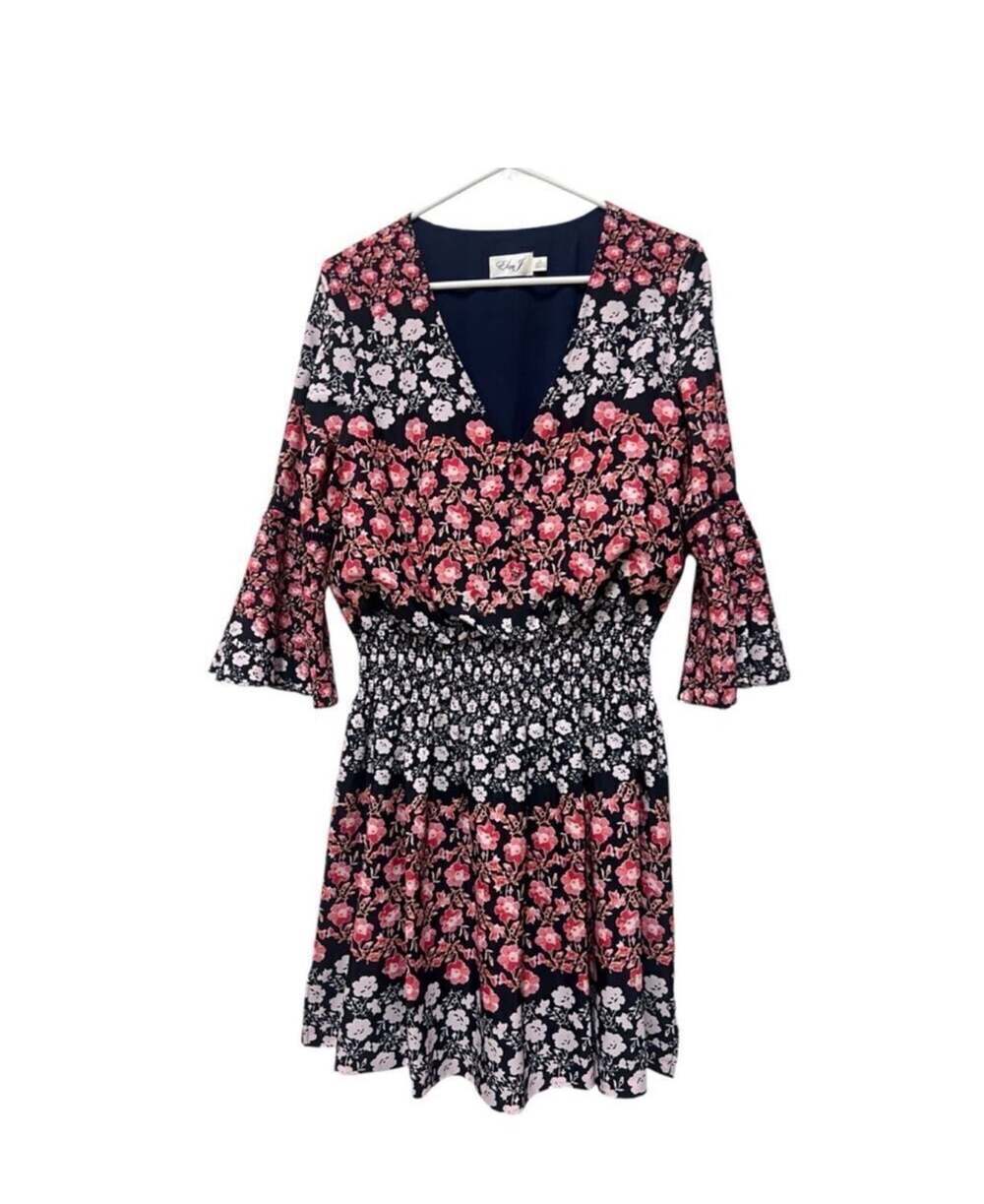 Eliza J Floral Print Bell Sleeve Dress Size 10